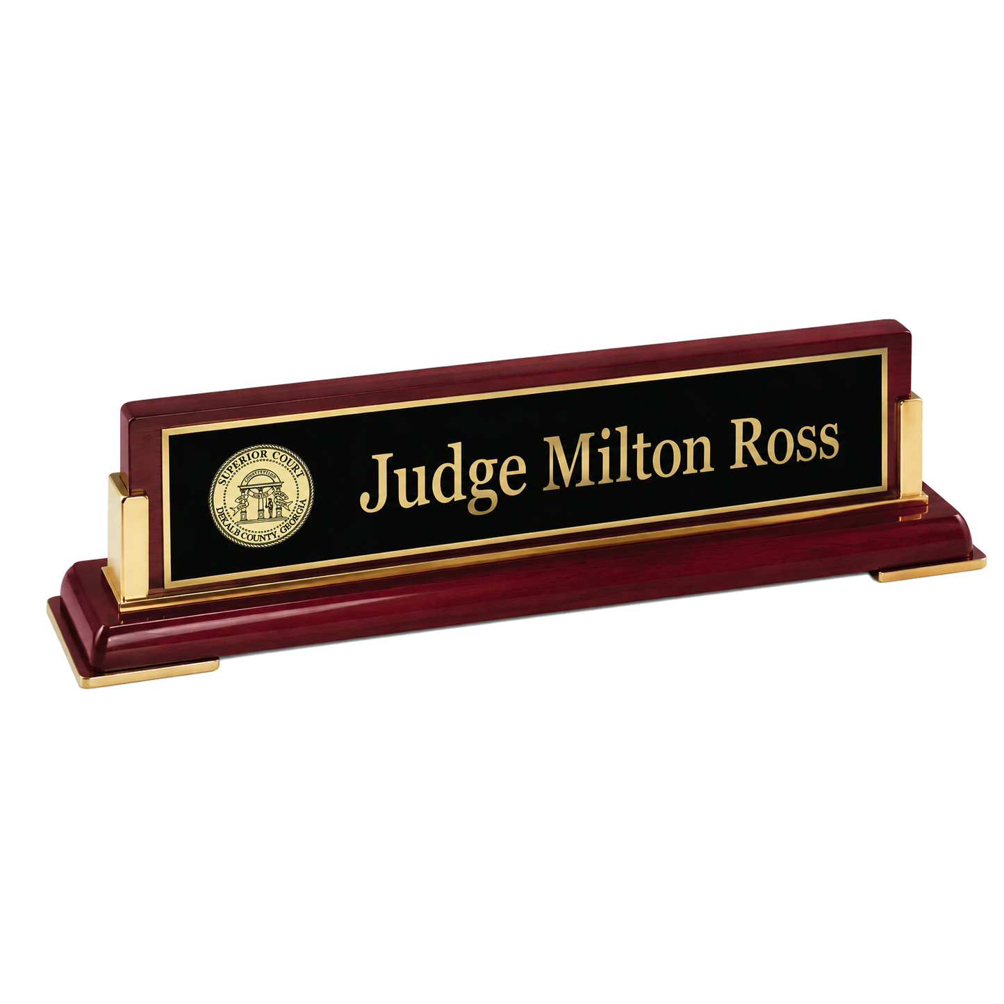Rosewood Desk Plate