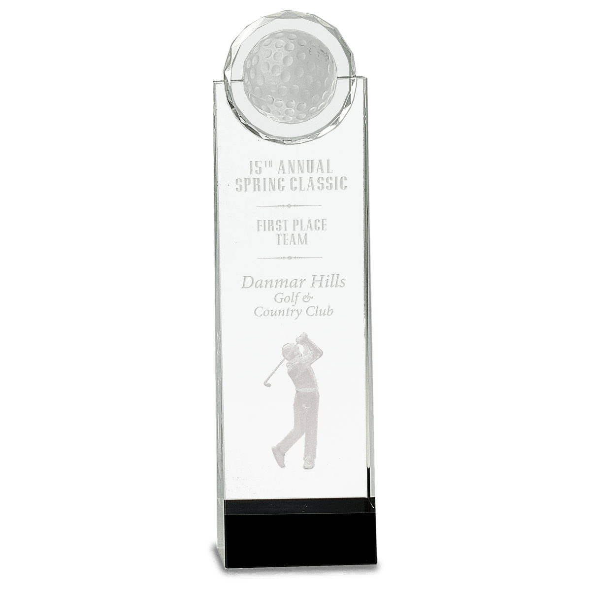 3D Crystal Golfer