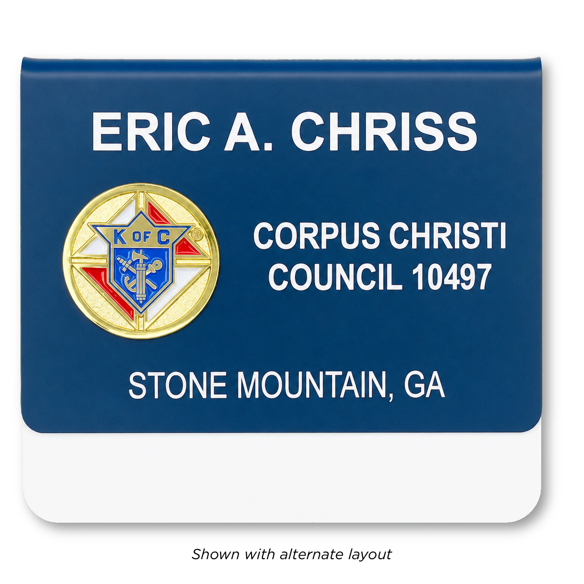 KofC Foldover Badge