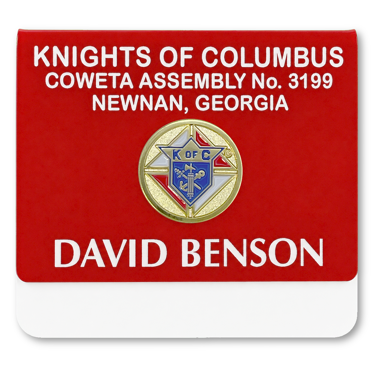 KofC Foldover Badge