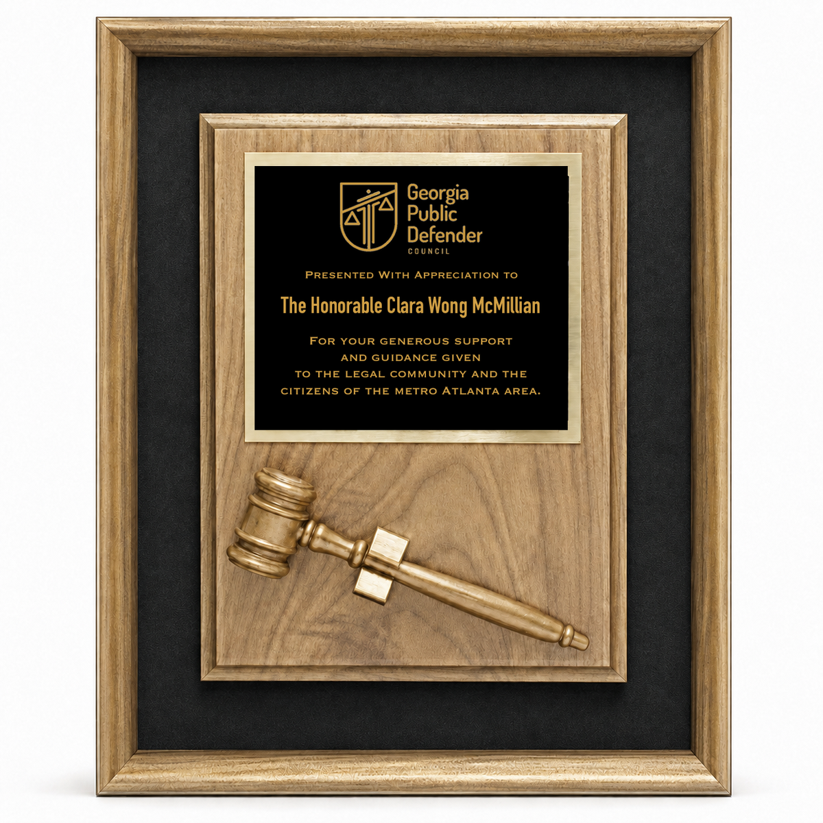 Framed Gavel