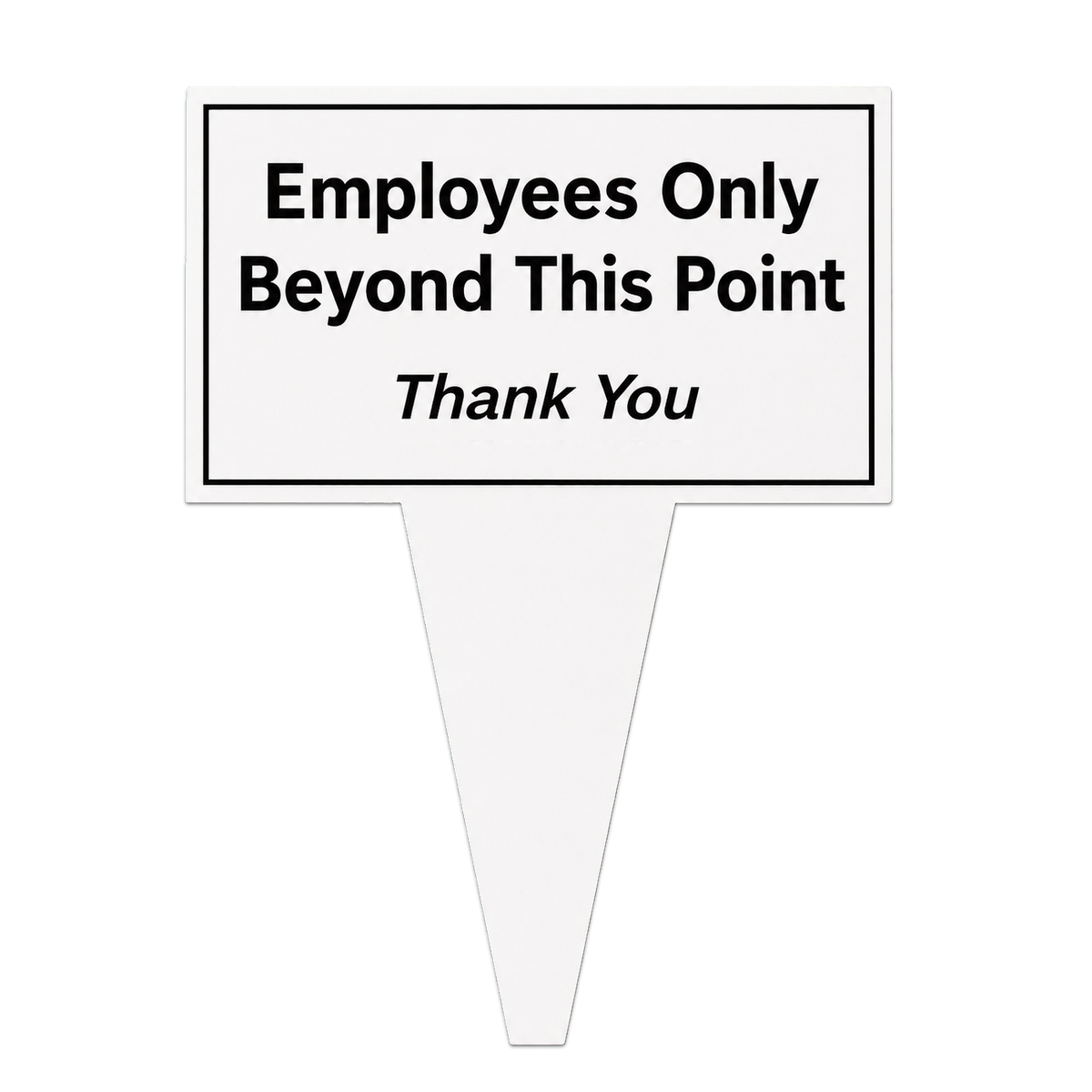 Garden Sign Plastic