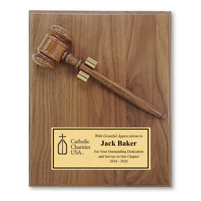 Gavel Plaque