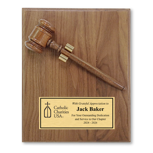 Gavel Plaque