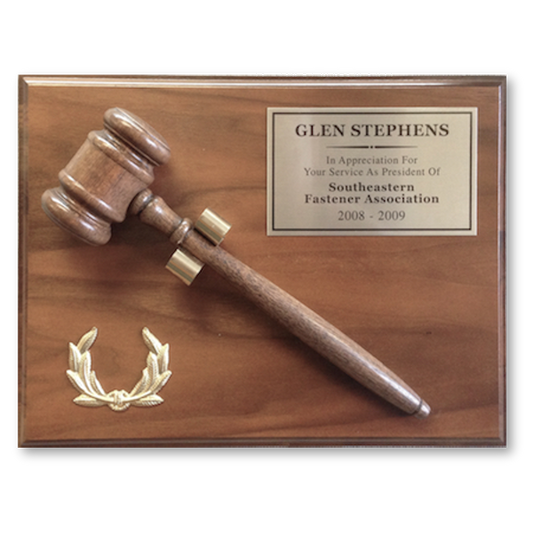 Gavel Plaque