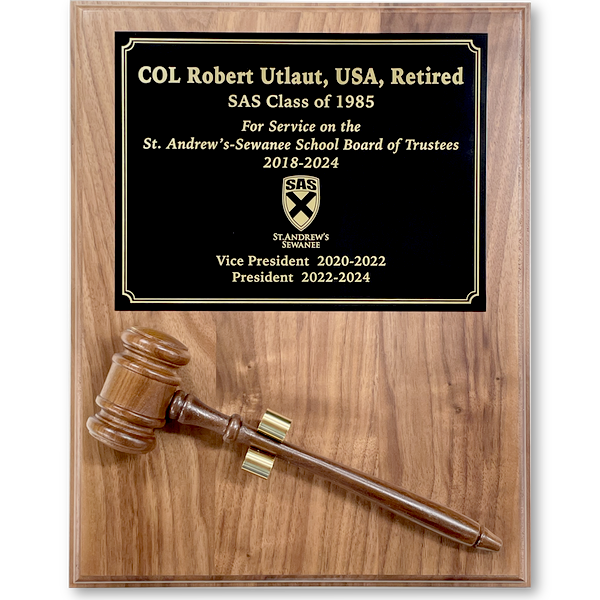 Gavel Plaque