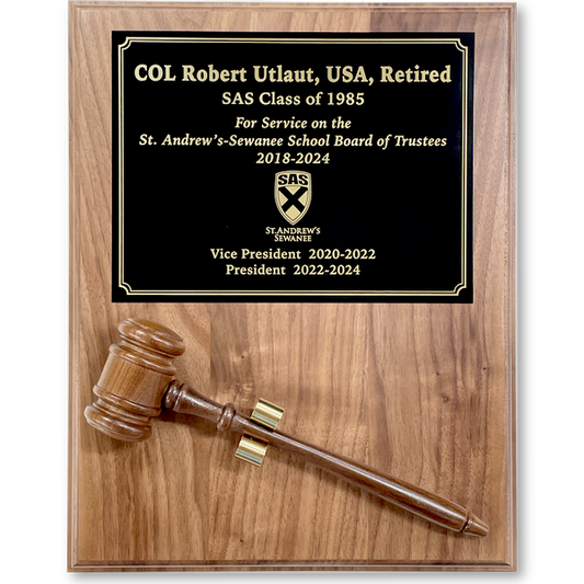 Gavel Plaque