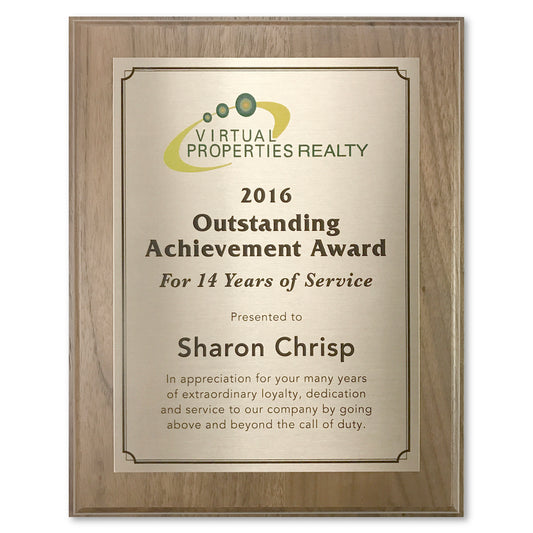 Walnut Plaque