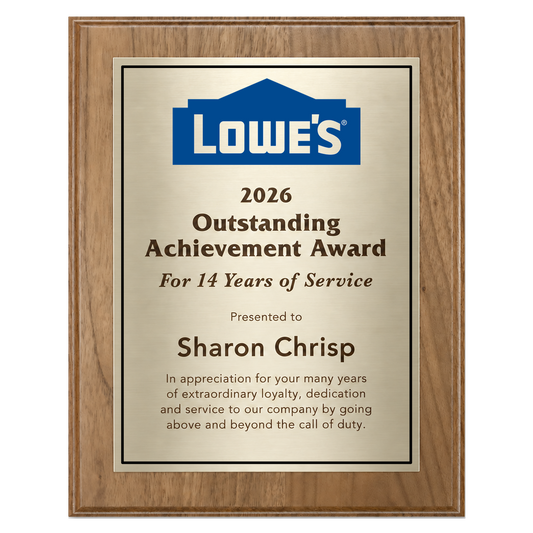 Walnut Plaque
