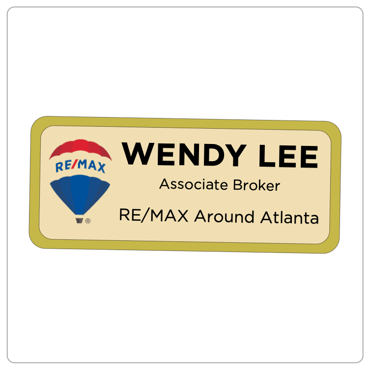 RE/MAX Reflector Badge