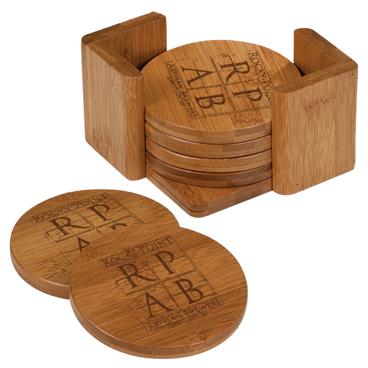 Bamboo Coaster Set