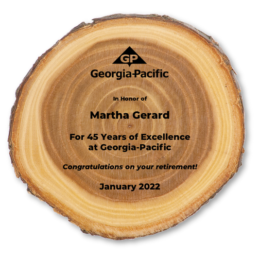Cut Log Plaque